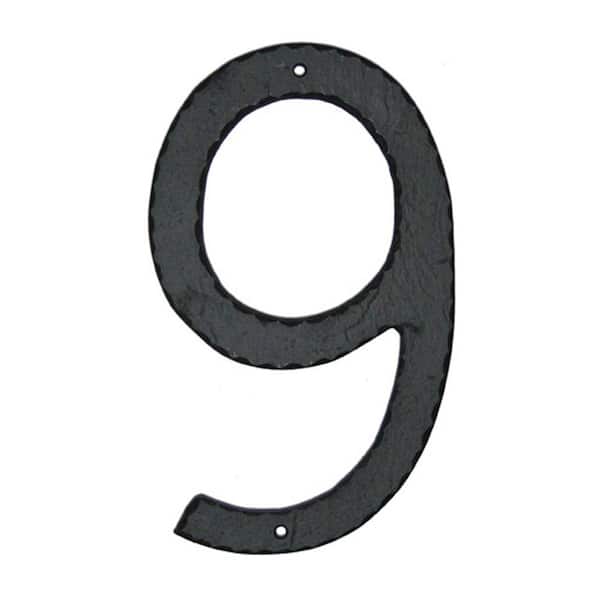 Montague Metal Products 10 in. Textured House Number 9