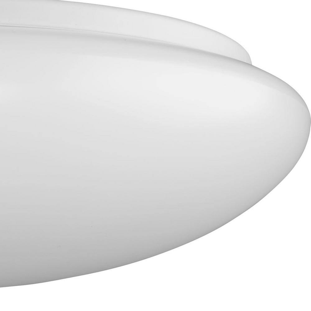 White Glass LED Flush Mount Light with Cloud Shade