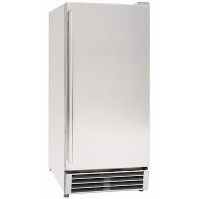 3 cu. ft. Storage 15 in. Wide Indoor/Outdoor Undercounter Compact Refrigerator Cooler in Stainless Steel