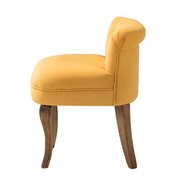 mustard vanity chair