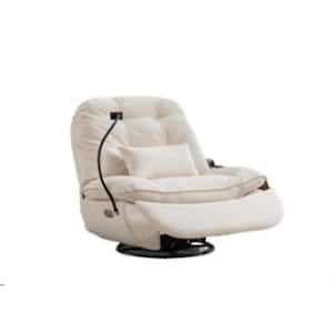 270 Degree Swivel Power Recliner, Bluetooth Music Player, USB Ports, Voice Control, Forth Swing, Phone Holder, Storage