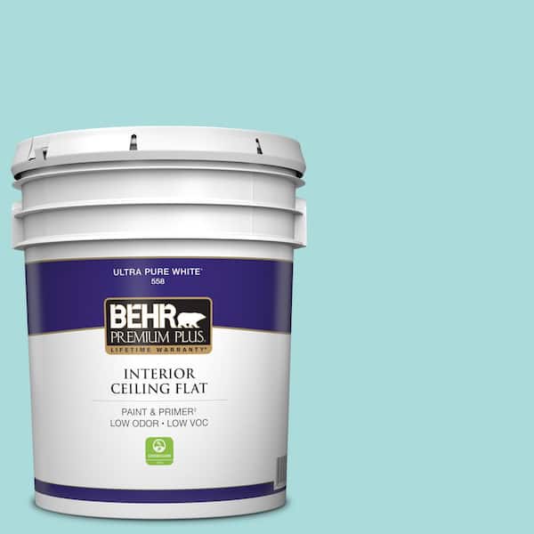 BEHR PREMIUM PLUS 5 gal. #M460-2 Beachside Drive Ceiling Flat Interior Paint