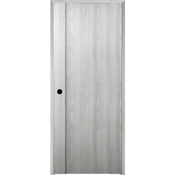 Belldinni 30 in. x 80 in. Right-Handed Solid Core Ribeira Ash Prefinished Textured Wood Single Prehung Interior Door