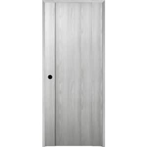 30 in. x 80 in. Right-Handed Solid Core Ribeira Ash Prefinished Textured Wood Single Prehung Interior Door