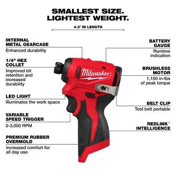 M12 12-Volt Lithium-Ion Brushless Cordless Subcompact Drill and Impact Driver Combo Kit w/2 Batteries and Bag (2-Tool)