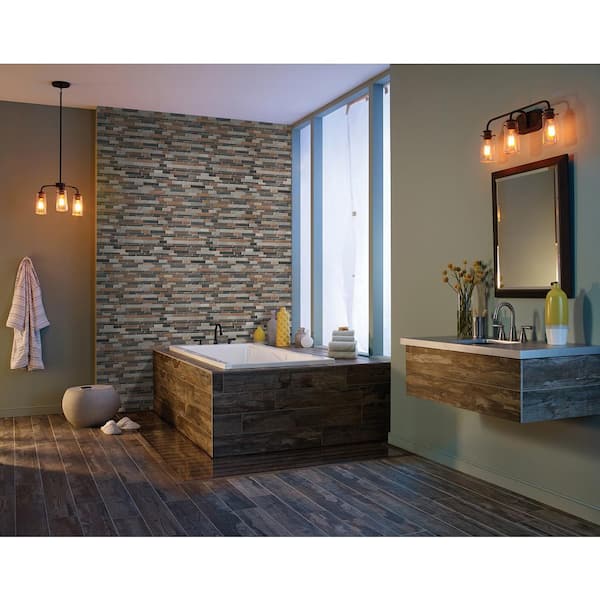 Cobrello Interlocking 12 in. x 12 in. Textured Porcelain Floor and Wall Tile (10.4 sq. ft./Case)
