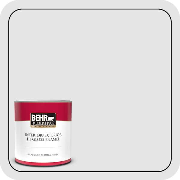 BEHR PREMIUM PLUS 1 qt. #ICC-34 Violet Essence Hi-Gloss Enamel Interior/Exterior Paint & Primer