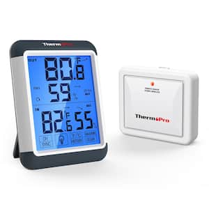 Indoor Outdoor Thermometer Digital Wireless Hygrometer Temperature Humidity Monitor