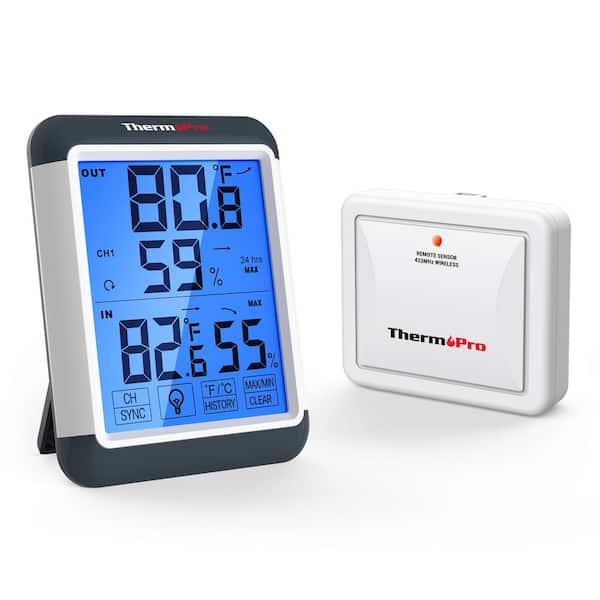 ThermoPro Indoor Outdoor Thermometer Digital Wireless Hygrometer Temperature Humidity Monitor
