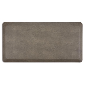 Cloud Comfort Taupe 17 in. x 28 in. Medallion Embossed Anti-Fatigue Mat