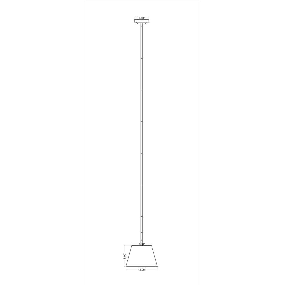 Brushed Nickel Modern Drum Pendant Light with LED