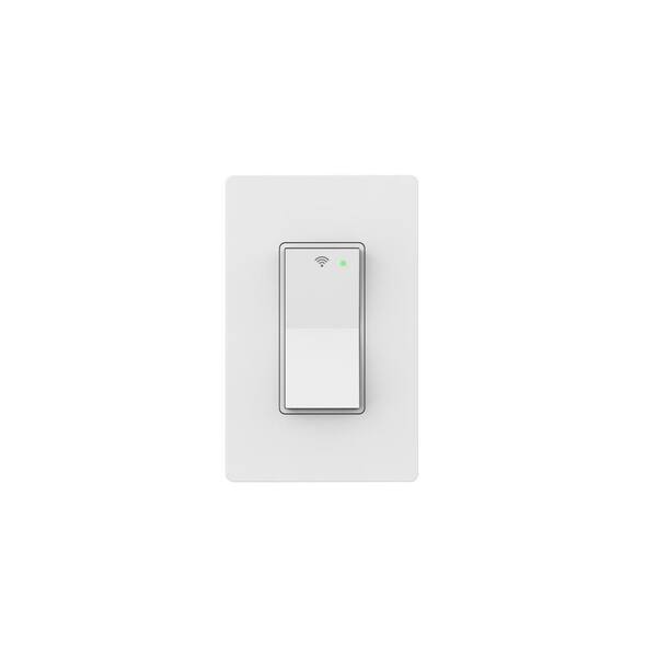 Commercial Electric HPSA11CWB Single-Pole Smart Light Switch – 15 Amp – White – Open Box