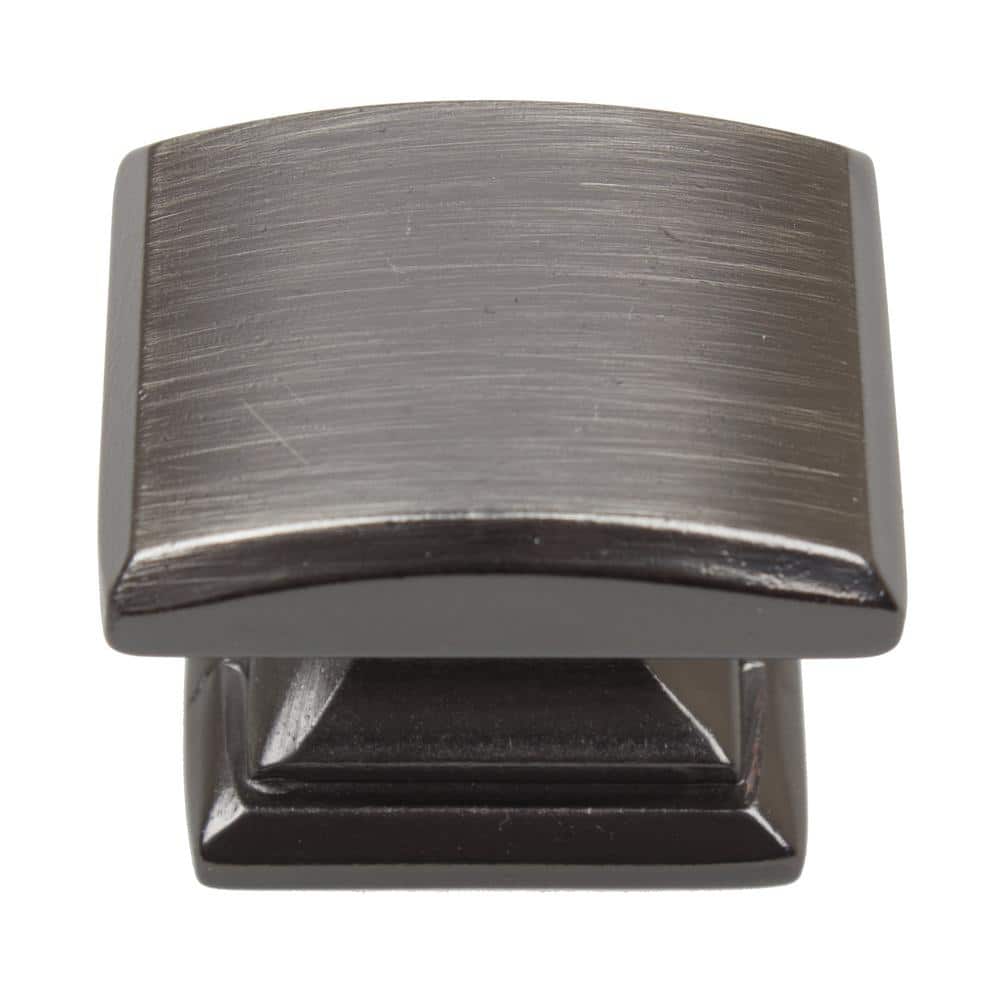1-1/4 in. Brushed Pewter Domed Convex Square Cabinet Knob (10-Pack) price history on PriceWatchPro