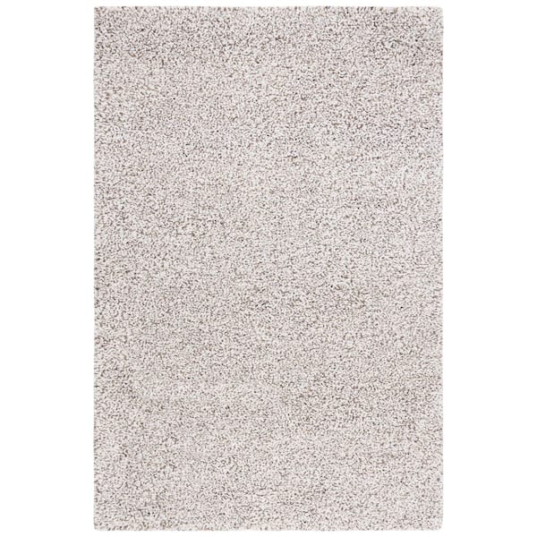 Berber 3 ft. x 5 ft. Ivory/Brown Abstract Speckled Area Rug