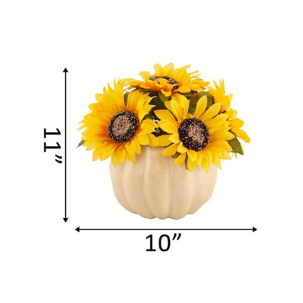 Moda Sunflower Garden, 6893 11 Porcelain Floral Sunflower
