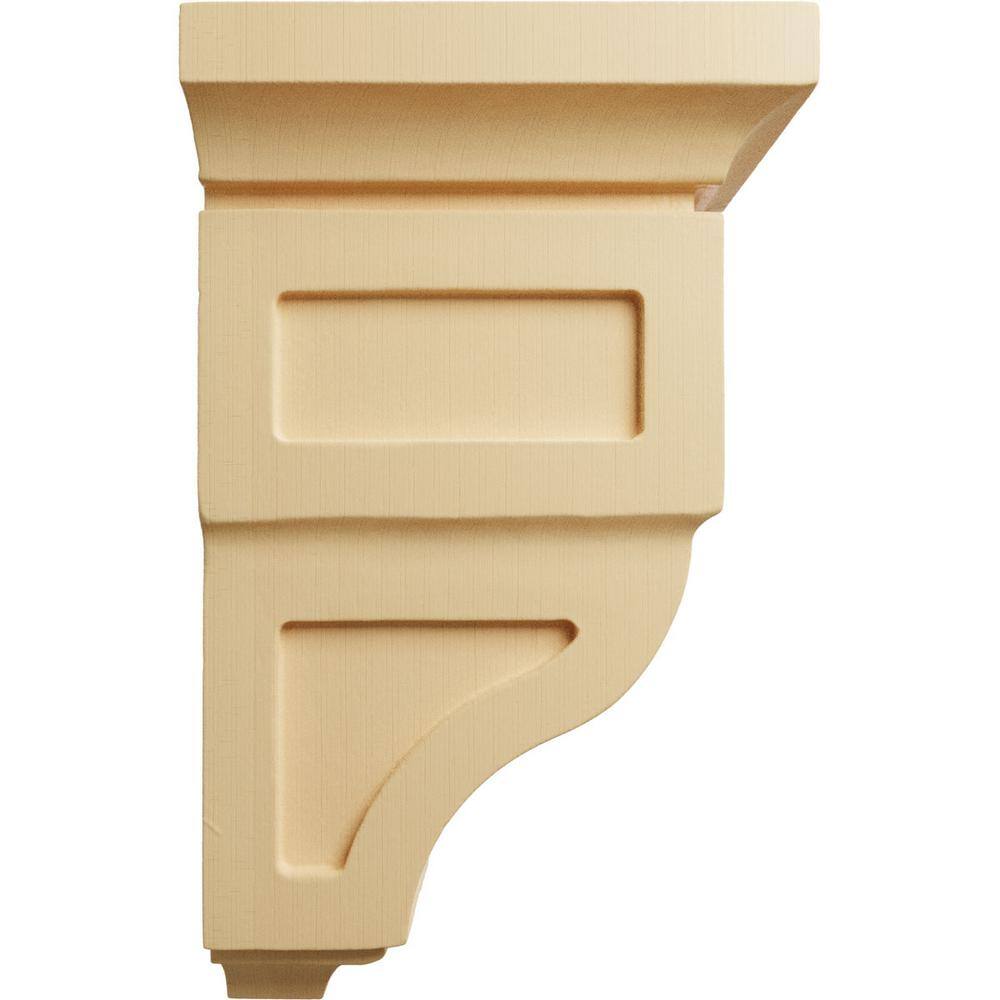 Maple Wood Hand-Carved 8" Decorative Corbel