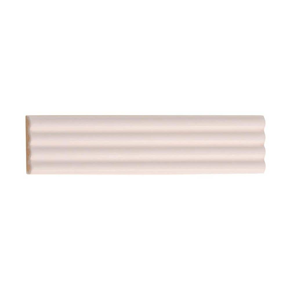 Matte Pink Ceramic Subway Tile Trim 1.97'' x 7.87''