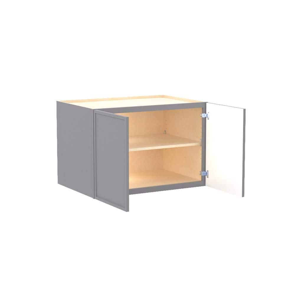 Franklin 36 in. W x 24 in. D x 24 in. H Assembled Plywood Wall Bridge Kitchen Cabinet in Veiled Gray with Soft Close price history on PriceWatchPro