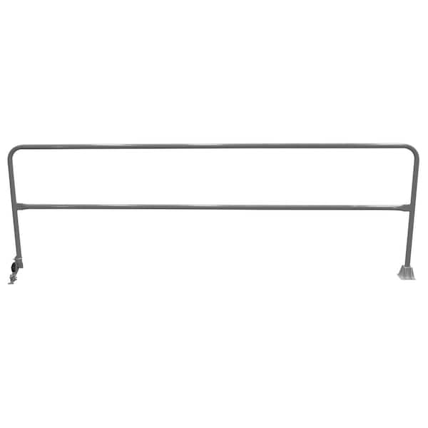 Vestil 11 ft. L Gray Semi Gloss Steel Dock Safety Swing Gate
