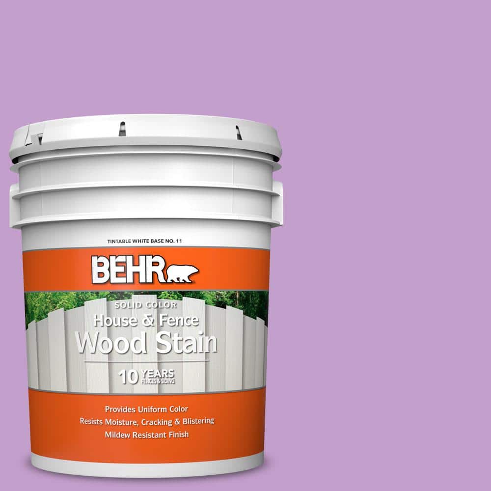 5 gal. #P100-4 Lovers Knot Solid Color House and Fence Exterior Wood Stain