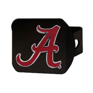 NCAA University of Alabama Color Emblem on Black Hitch Cover