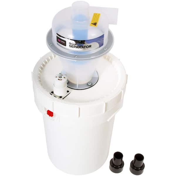 Cen-Tec Assembled Quick Click Dust Separator with 12 Gallon Locking Collection Bin and Air Relief