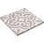 Bliss 8" Brown and White Porcelain Patterned Tile