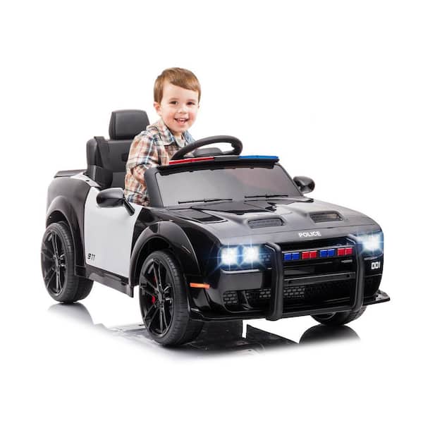 Garvee Kids Ride on Police Car 12-Volt, Licensed Dodge Challenger