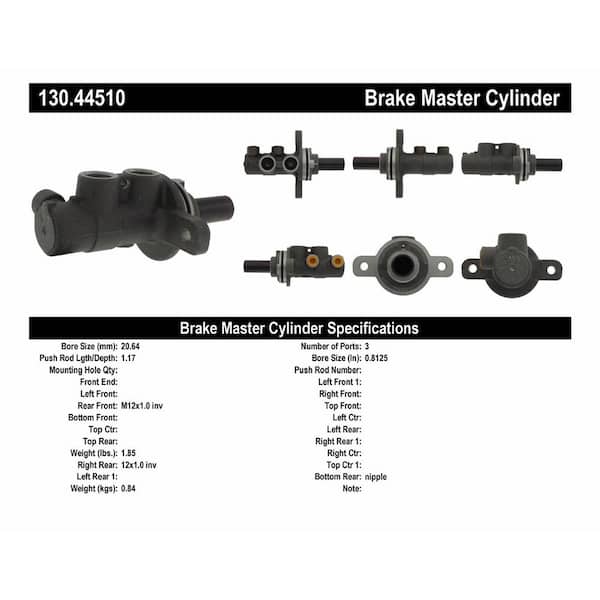 Centric Parts Brake Master Cylinder 2010-2011 Toyota Yaris 1.5L