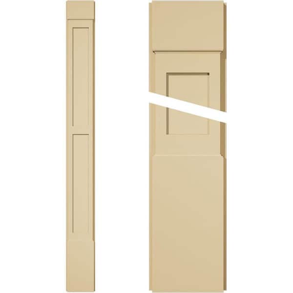 Ekena Millwork 2 in. D x 9 in. W x 90 in. L Primed Polyurethane Pilaster 1- Pack