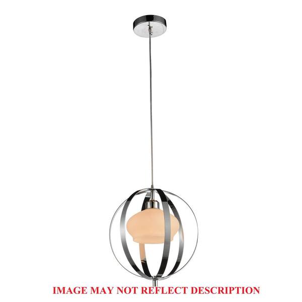 CWI Lighting Dahlia 1-Light Satin Nickel Pendant