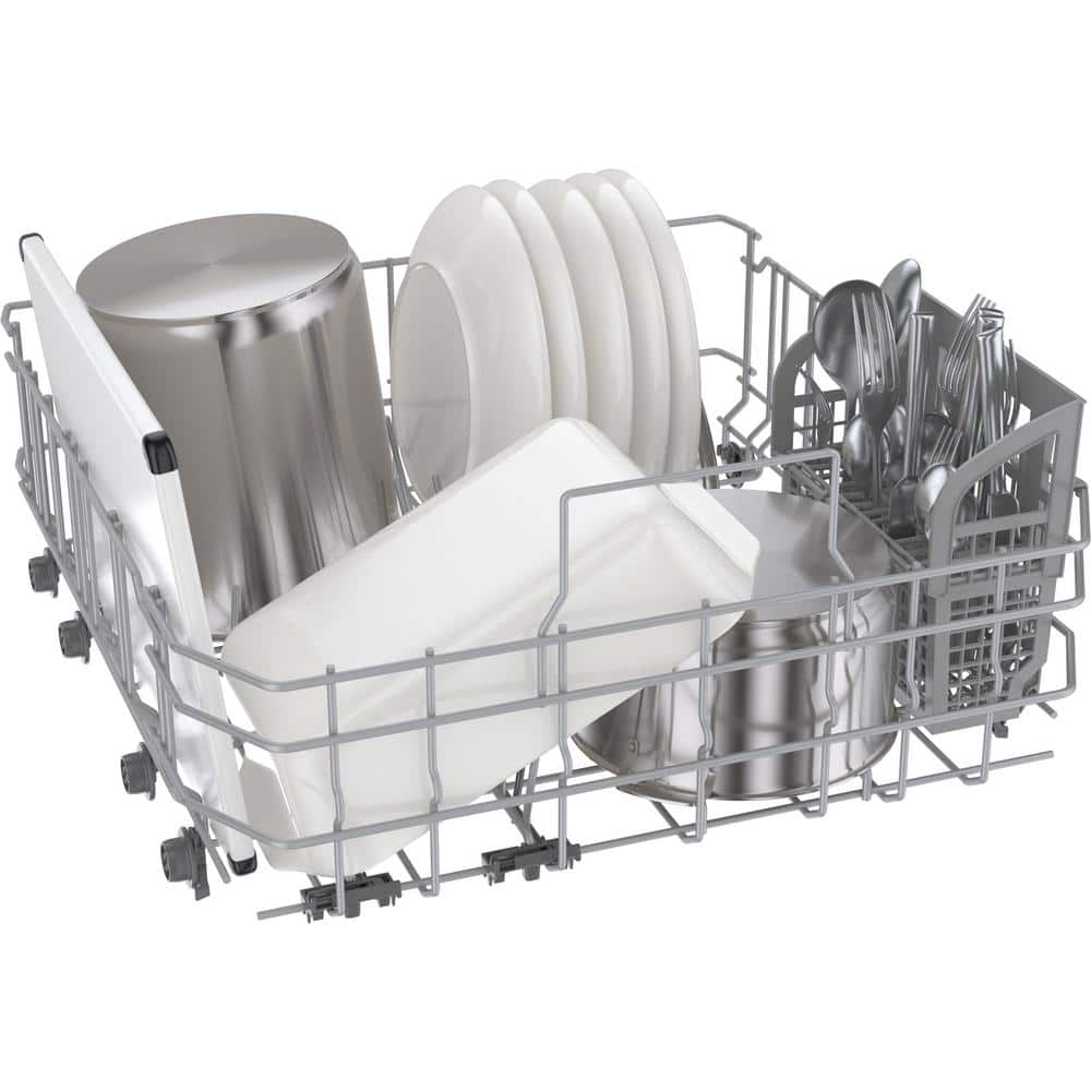 24" Stainless Steel Built-In Dishwasher with Front Control and 3rd Rack