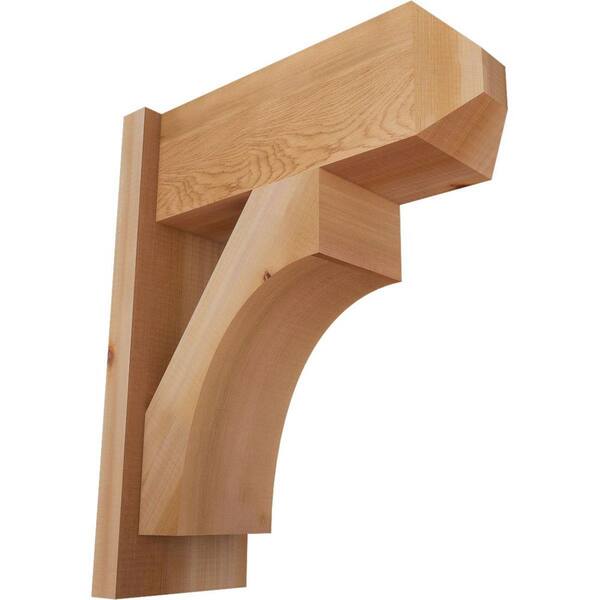 Ekena Millwork 8 in. x 22 in. x 18 in. Western Red Cedar Westlake Craftsman Smooth Outlooker