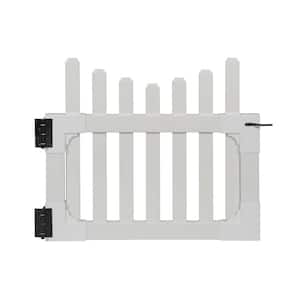 3.5 ft. W x 3 ft. H All American Vinyl Picket Fence Gate with Stainless Steel Hardware
