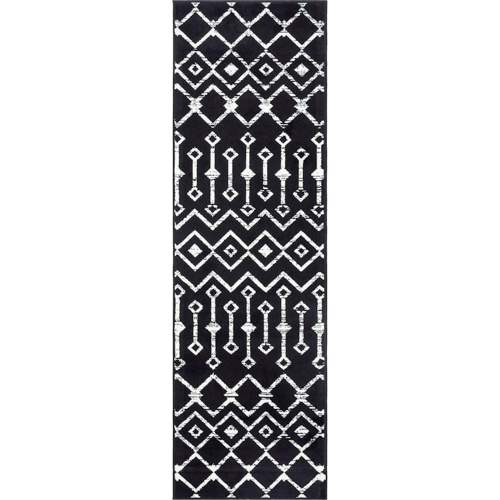 Moroccan Trellis Black 2 ft. x 9 ft. 10 in. Runner Rug price history on PriceWatchPro