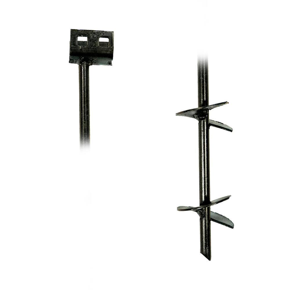 Heavy-Duty Black Steel Anchoring Kit with Screws and Straps