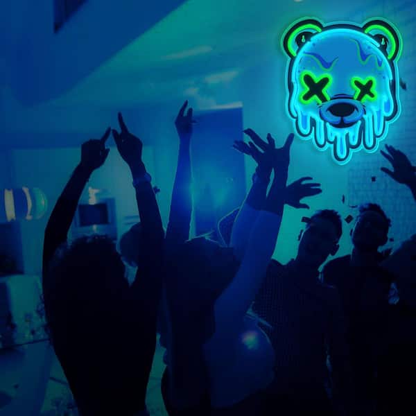 Afoxsos Ice Bear Neon Series Acrylic LED Neon Light USB Powered