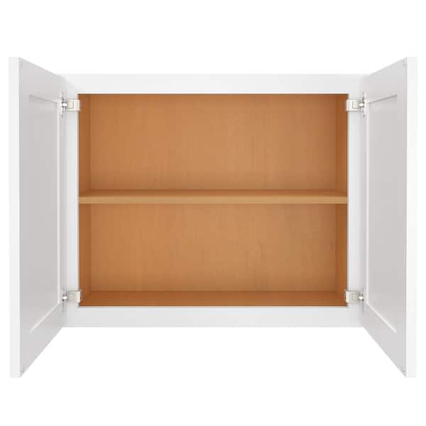 HOMEIBRO Ready To Assemble Shaker Wall Kitchen 2 Door Stock Storage Cabinet kitchen cabinet (30 in. W x 24 in. H x 12 in. D)