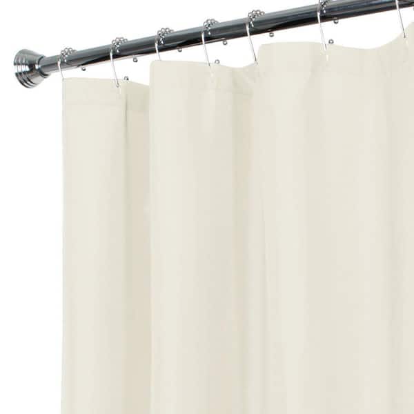 Zenna Home 70 In X 72 Water, Cream Fabric Shower Curtain Liner