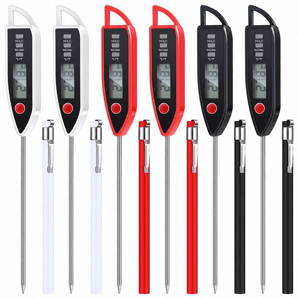 6 Set Waterproof Digital Meat Thermometer for Water Liquid Candle Cooking with Long Probe Instant Read Kitchen BBQ price history on PriceWatchPro
