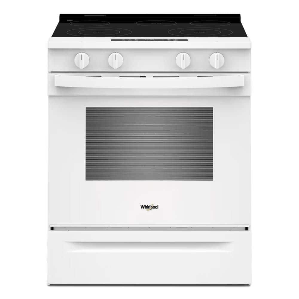 30 in. 5 Element Slide-In Electric Range in White with Air Cooking Technology and Steam Clean price history on PriceWatchPro