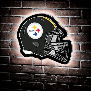 Pittsburgh Steelers Helmet 19 in. x 15 in. Plug-in LED Lighted Sign