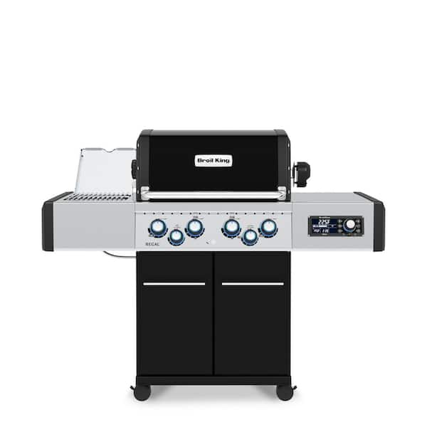 Regal Q 490 Pro IR 4-Burner Natural Gas Grill in Stainless Steel with Side Burner and Rear Rotisserie Burner
