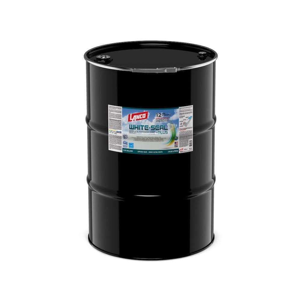 Lanco White-Seal Plus 55 Gal. White Elastomeric Roof Sealer RC886