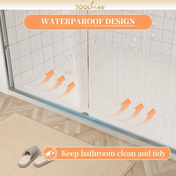 TOOLKISS 56 in. - 60 in. W x 72 in. H Sliding Framed Shower Door