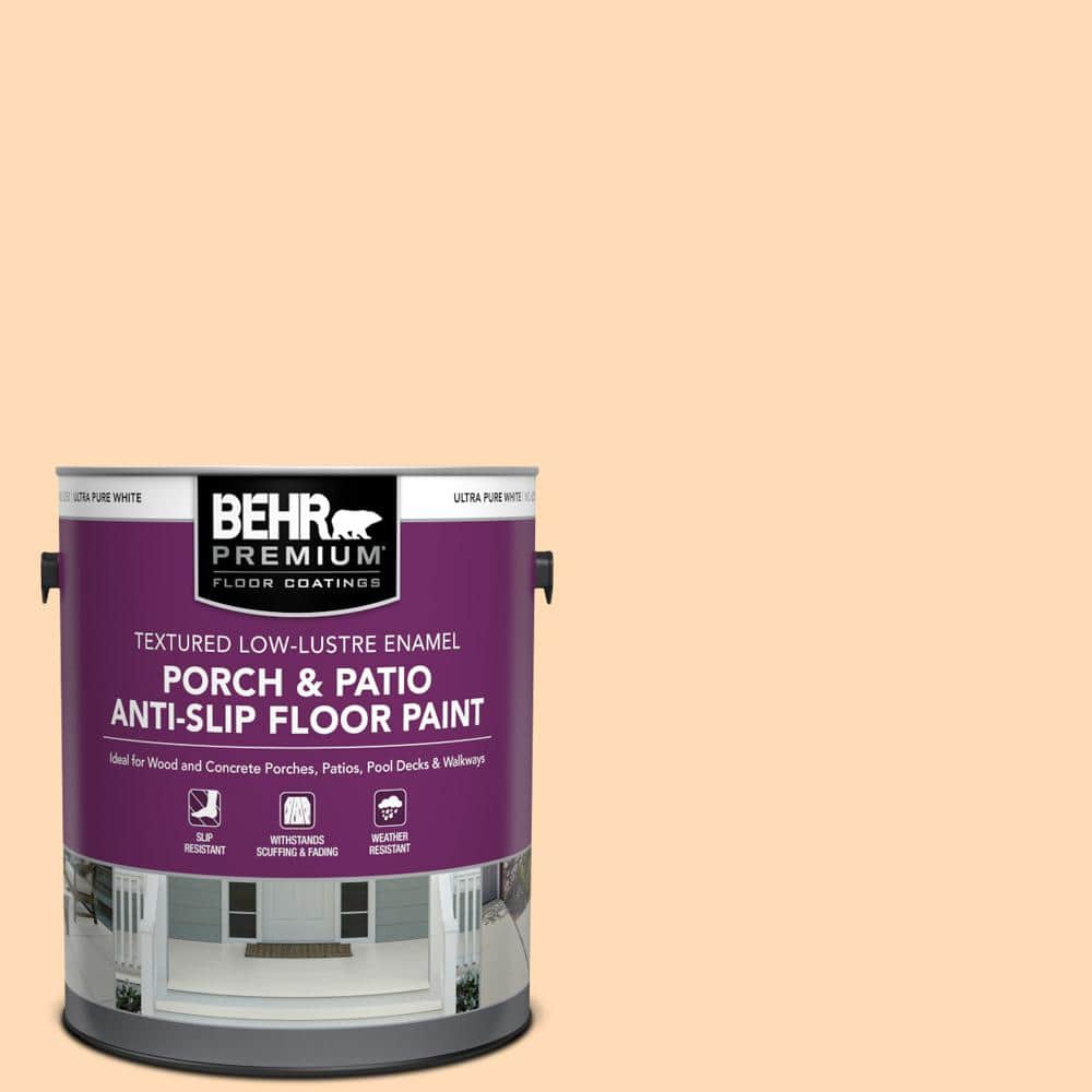 1 gal. #P220-2 Peche Textured Low-Lustre Enamel Interior/Exterior Porch and Patio Anti-Slip Floor Paint price history on PriceWatchPro