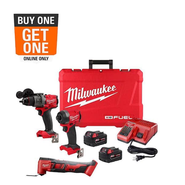 M18 FUEL 18-V Lithium-Ion Brushless Cordless Hammer Drill and Impact Driver Combo Kit (2-Tool) with M18 Multi-Tool