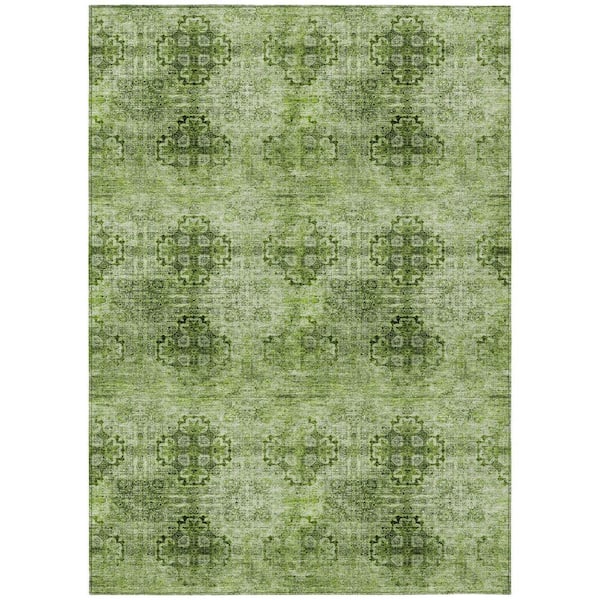 Chantille ACN557 Olive 10 ft. x 14 ft. Machine Washable Indoor/Outdoor Geometric Area Rug