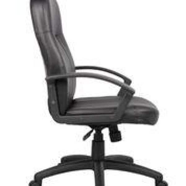 Black Leather High Back Ergonomic Executive Swivel Chair