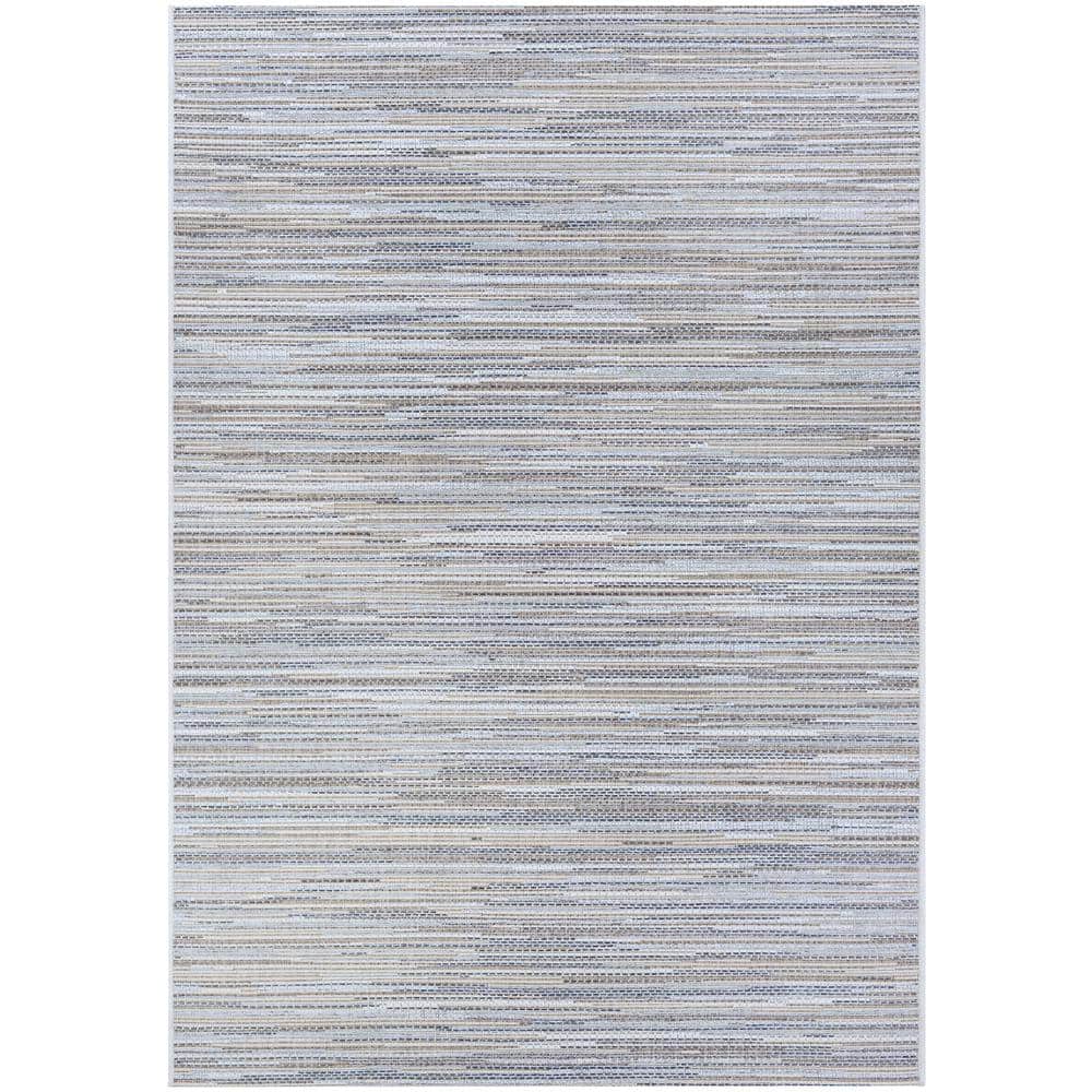 Monte Carlo Taupe-Champagne Flat Woven Indoor/Outdoor Rug